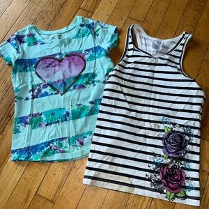 Summer girls 2-piece shirt set 7/8